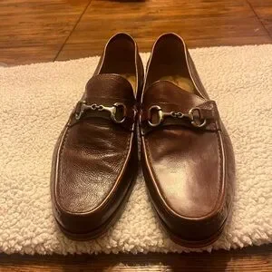 Johnston & Murphy Brown Leather Loafers with Horsebit Detail italin collection Johnston & Murphy | Shoes | Johnston Murphy Brown Leather  main image 2